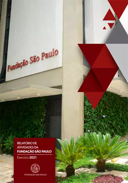 Capa do Relatório de Atividades da Fundação São Paulo 2021