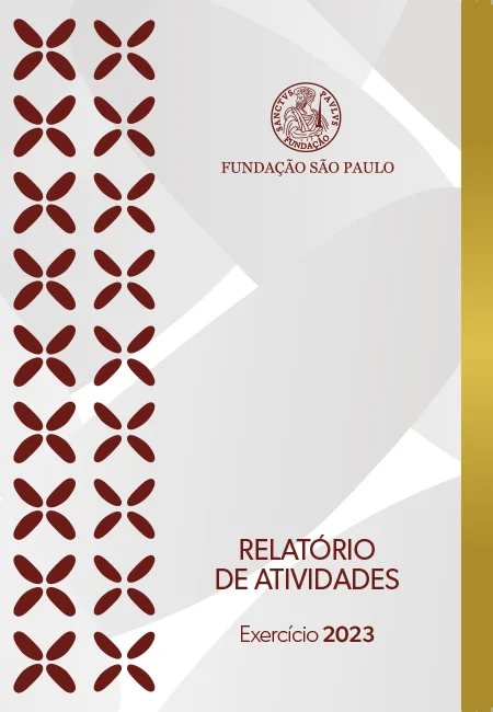 Capa do Relatório de Atividades da Fundação São Paulo 2023