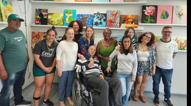 Derdic inaugura nova exposição de obras de arte de seus pacientes afásicos