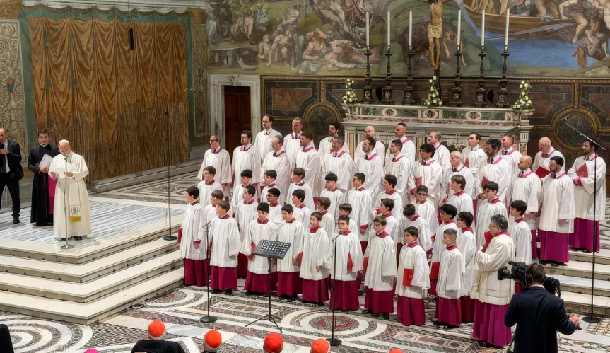 Imagem coro da Capela Sistina